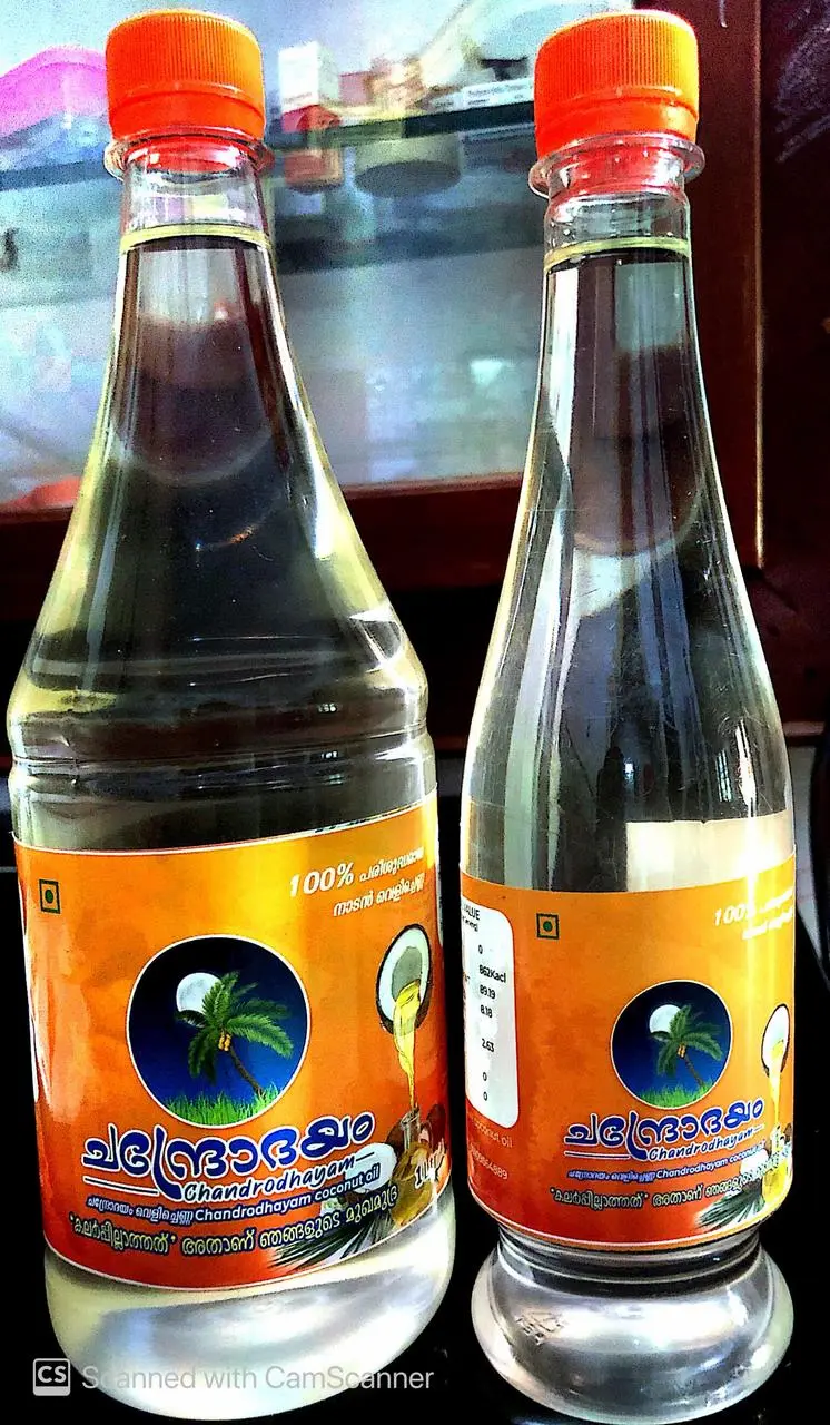 best coconut oil in Thrissur bottle